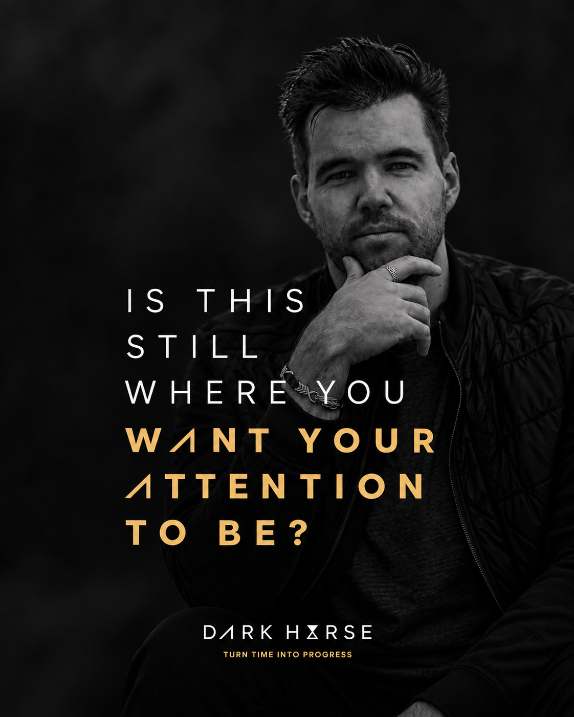 Is this still where you want your attention to be? A thoughtful founder portrait.